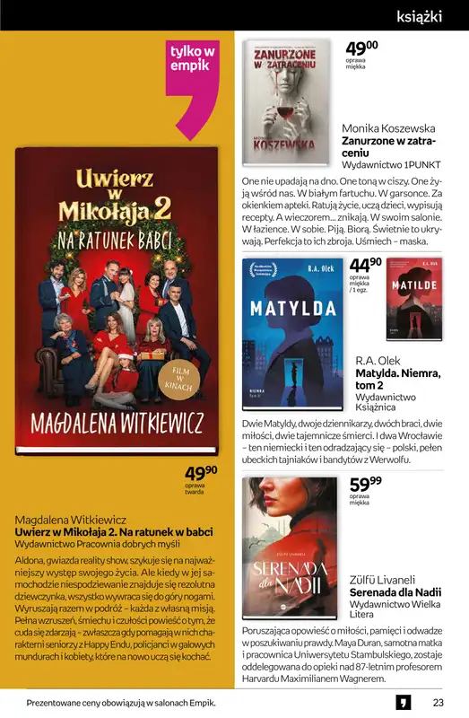Empik - gazetka promocyjna Tom kultury: książki od środy 15.10 do wtorku 28.10 - strona 23