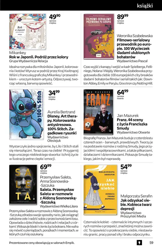 Empik - gazetka promocyjna Tom kultury: książki od środy 15.10 do wtorku 28.10 - strona 59
