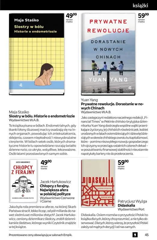 Empik - gazetka promocyjna Tom kultury: książki od środy 15.10 do wtorku 28.10 - strona 45
