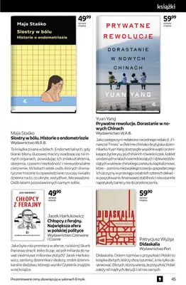 Empik - gazetka promocyjna Tom kultury: książki od środy 15.10 do wtorku 28.10 - strona 45 Empik - gazetka promocyjna Tom kultury: książki od środy 15.10 do wtorku 28.10 - strona 45