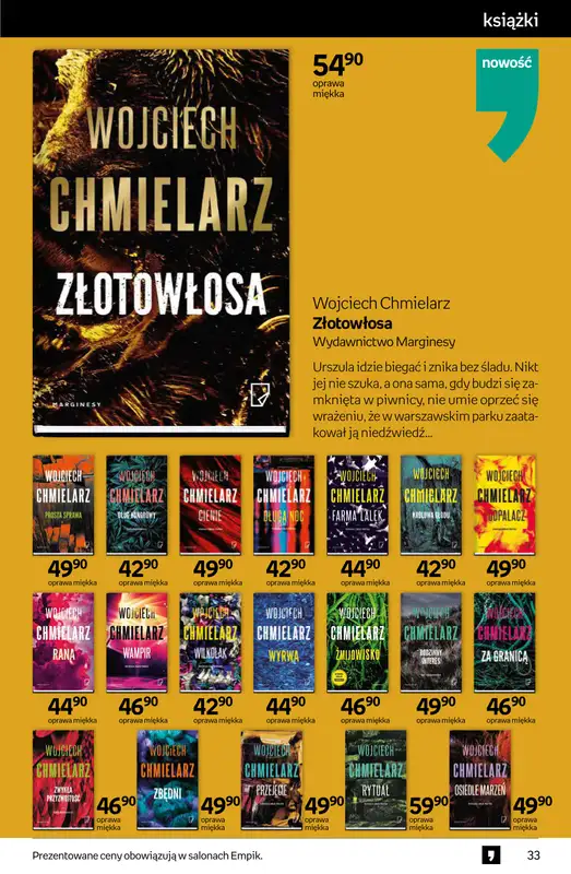 Empik - gazetka promocyjna Tom kultury: książki od środy 15.10 do wtorku 28.10 - strona 33