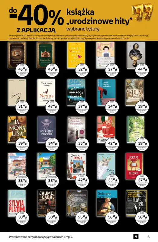 Empik - gazetka promocyjna Tom kultury: książki od środy 15.10 do wtorku 28.10 - strona 5