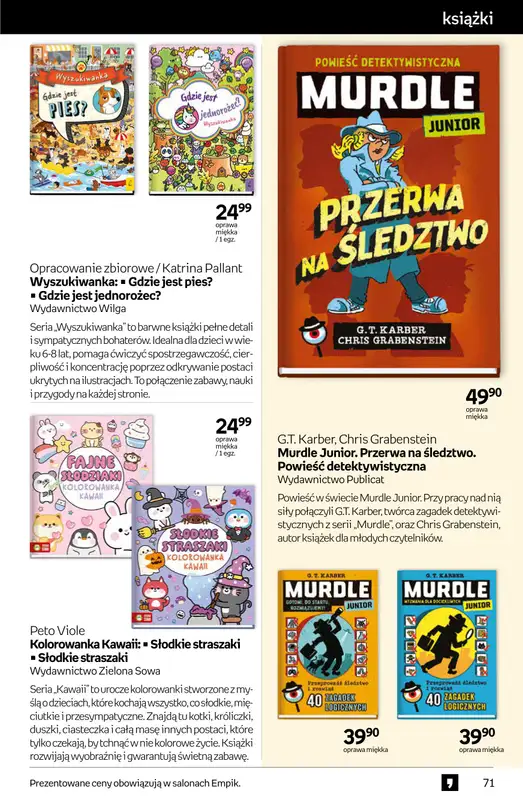 Empik - gazetka promocyjna Tom kultury: książki od środy 15.10 do wtorku 28.10 - strona 71