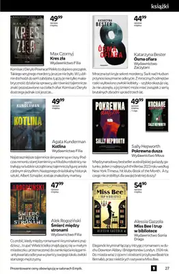 Empik - gazetka promocyjna Tom kultury: książki od środy 15.10 do wtorku 28.10 - strona 27 Empik - gazetka promocyjna Tom kultury: książki od środy 15.10 do wtorku 28.10 - strona 27