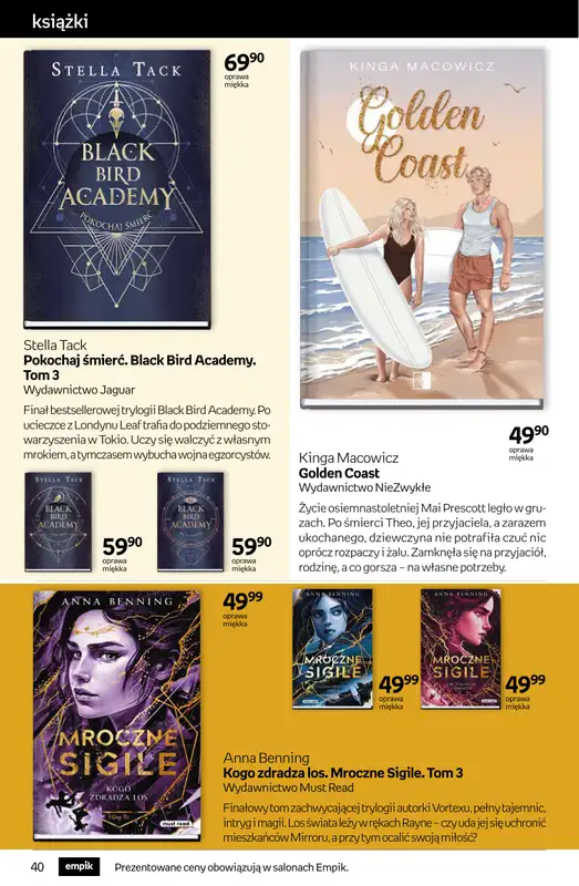 Empik - gazetka promocyjna Tom kultury: książki od środy 15.10 do wtorku 28.10 - strona 40