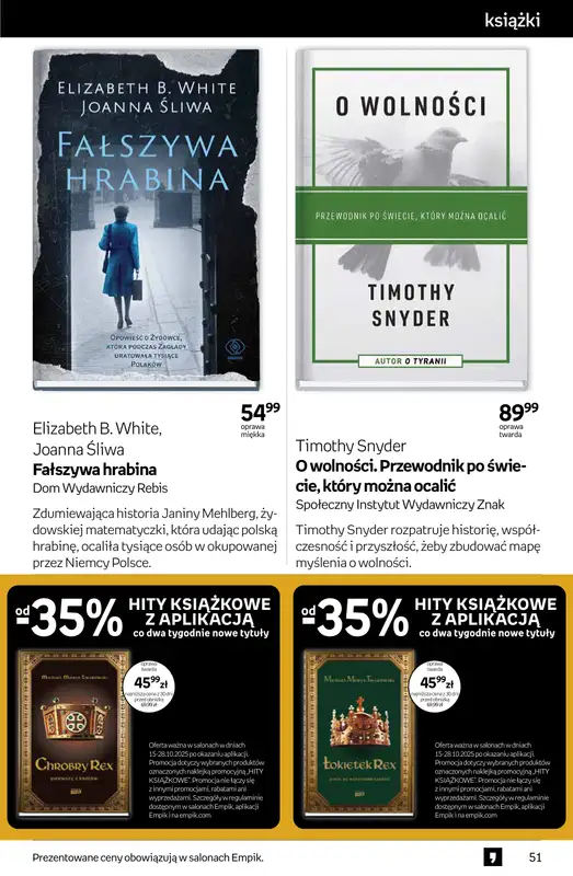 Empik - gazetka promocyjna Tom kultury: książki od środy 15.10 do wtorku 28.10 - strona 51