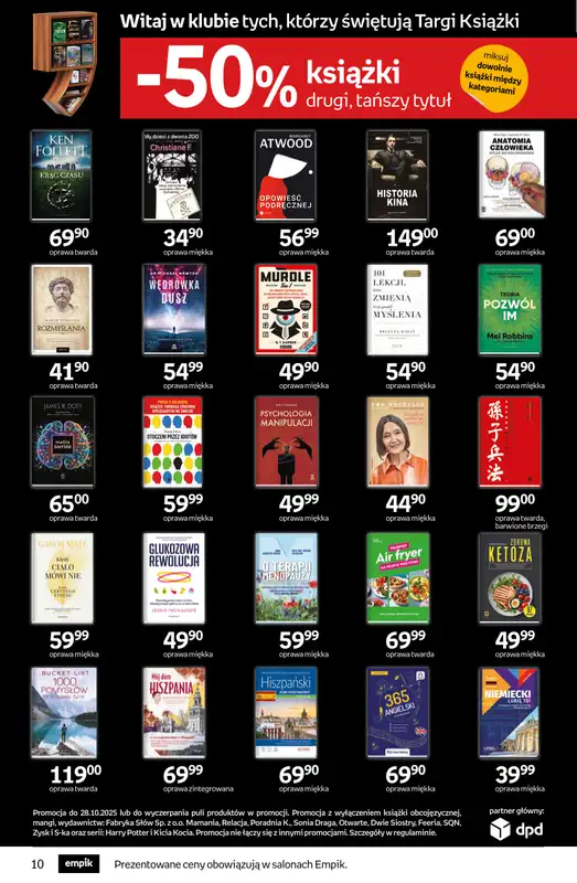 Empik - gazetka promocyjna Tom kultury: książki od środy 15.10 do wtorku 28.10 - strona 10