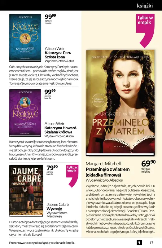 Empik - gazetka promocyjna Tom kultury: książki od środy 15.10 do wtorku 28.10 - strona 17