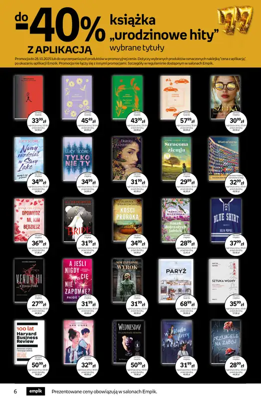 Empik - gazetka promocyjna Tom kultury: książki od środy 15.10 do wtorku 28.10 - strona 6