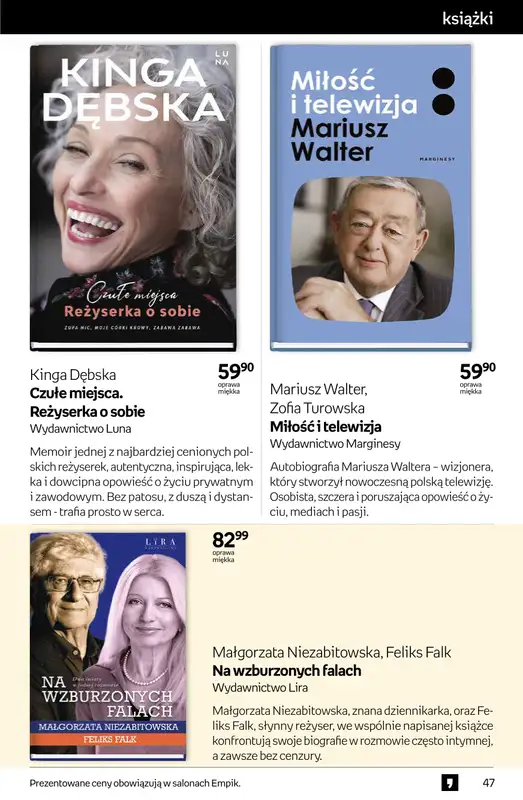 Empik - gazetka promocyjna Tom kultury: książki od środy 15.10 do wtorku 28.10 - strona 47