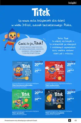 Empik - gazetka promocyjna Tom kultury: książki od środy 15.10 do wtorku 28.10 - strona 63 Empik - gazetka promocyjna Tom kultury: książki od środy 15.10 do wtorku 28.10 - strona 63