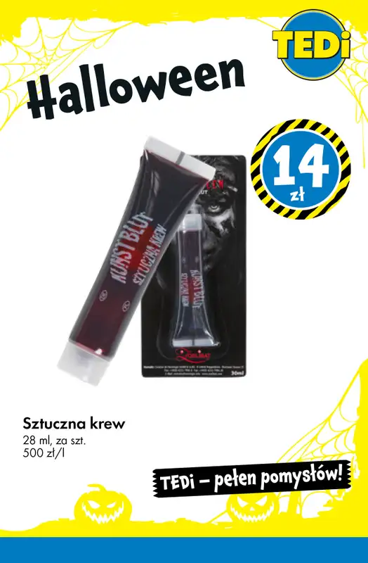 Tedi - gazetka promocyjna Wszystko na Halloween - już od 9,50 zł od wtorku 21.10  - strona 8