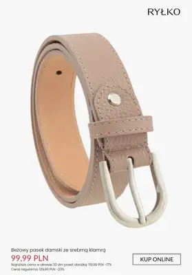 Ryłko - gazetka promocyjna -40 PLN przy zakupie 2 pasków damskich od wtorku 21.10  - strona 9