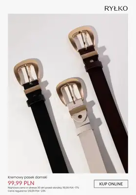 Ryłko - gazetka promocyjna -40 PLN przy zakupie 2 pasków damskich od wtorku 21.10  - strona 8