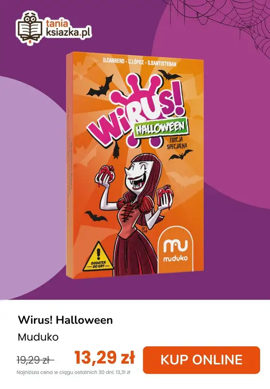 taniaksiazka.pl - gazetka promocyjna Książki, gry i dekoracje na Halloween od wtorku 21.10 do czwartku 30.10 - strona 2