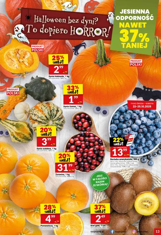 Twój Market - gazetka promocyjna Gazetka od środy 22.10 do wtorku 28.10 - strona 13