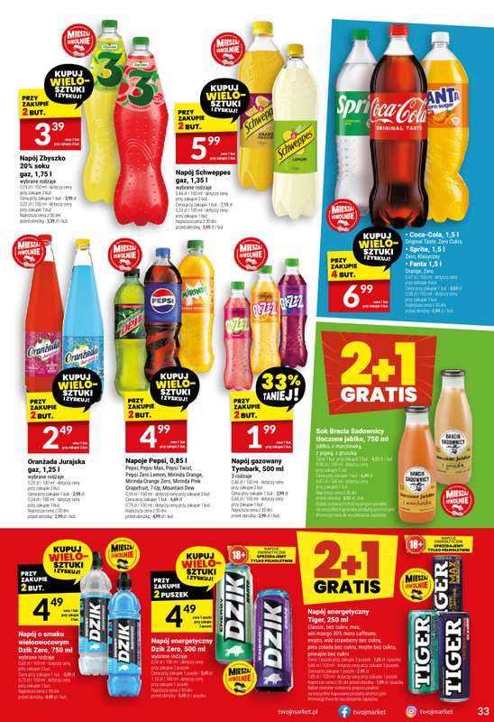 Twój Market - gazetka promocyjna Gazetka od środy 22.10 do wtorku 28.10 - strona 33