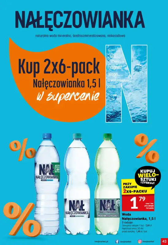 Twój Market - gazetka promocyjna Gazetka od środy 22.10 do wtorku 28.10 - strona 43