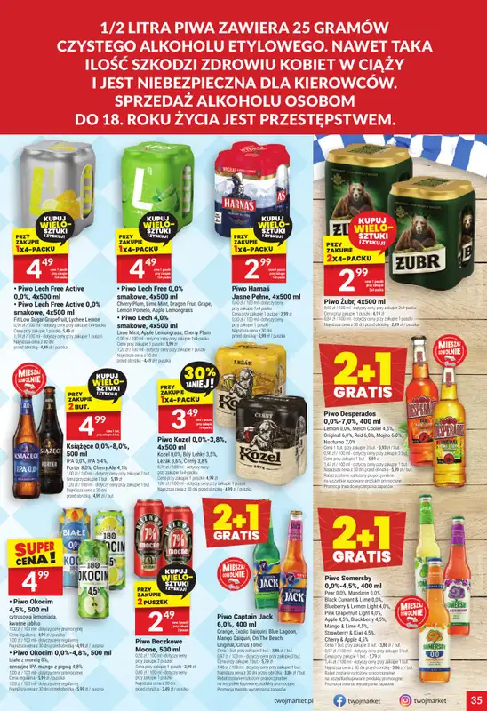 Twój Market - gazetka promocyjna Gazetka od środy 22.10 do wtorku 28.10 - strona 35