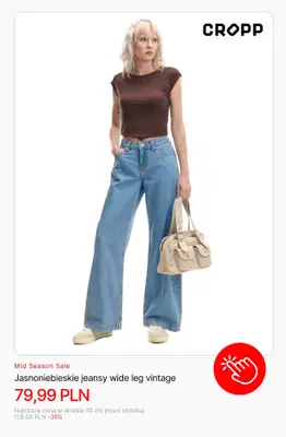 Cropp - gazetka promocyjna Wyprzedaż: jeansy dla niej od wtorku 21.10  - strona 3