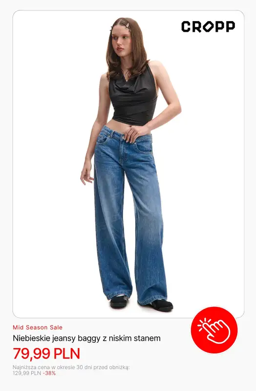 Cropp - gazetka promocyjna Wyprzedaż: jeansy dla niej od wtorku 21.10  - strona 7