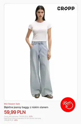Cropp - gazetka promocyjna Wyprzedaż: jeansy dla niej od wtorku 21.10  - strona 5