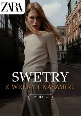 Zara - gazetka promocyjna Swetry z wełny i kaszmiru dla niej od wtorku 21.10 