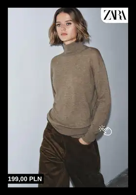 Zara - gazetka promocyjna Swetry z wełny i kaszmiru dla niej od wtorku 21.10  - strona 5