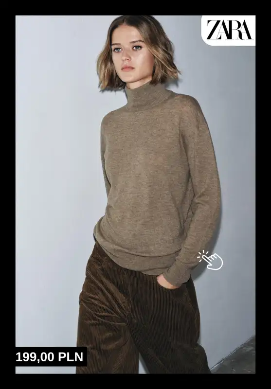 Zara - gazetka promocyjna Swetry z wełny i kaszmiru dla niej od wtorku 21.10  - strona 5
