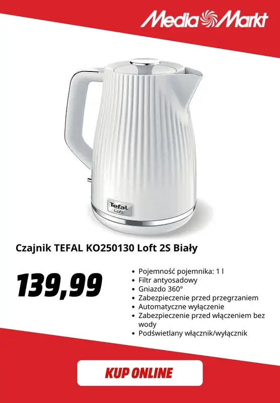 Media Markt - gazetka promocyjna Czajniki elektryczne już od 70 zł od wtorku 21.10 do poniedziałku 03.11 - strona 6