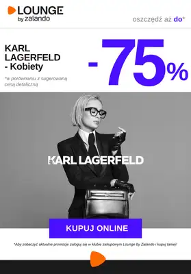 Lounge by Zalando - gazetka promocyjna Do -75% KARL LAGERFELD - Kobiety od wtorku 21.10 do piątku 24.10