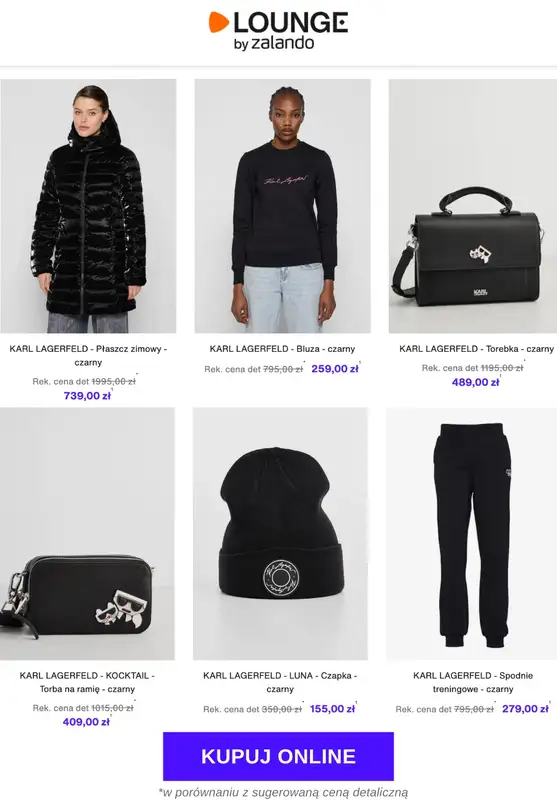 Lounge by Zalando - gazetka promocyjna Do -75% KARL LAGERFELD - Kobiety   - strona 3
