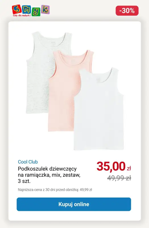 Smyk - gazetka promocyjna Jesienna wyprzedaż do -50% od wtorku 21.10  - strona 10
