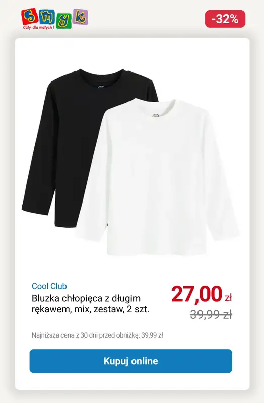 Smyk - gazetka promocyjna Jesienna wyprzedaż do -50% od wtorku 21.10  - strona 4