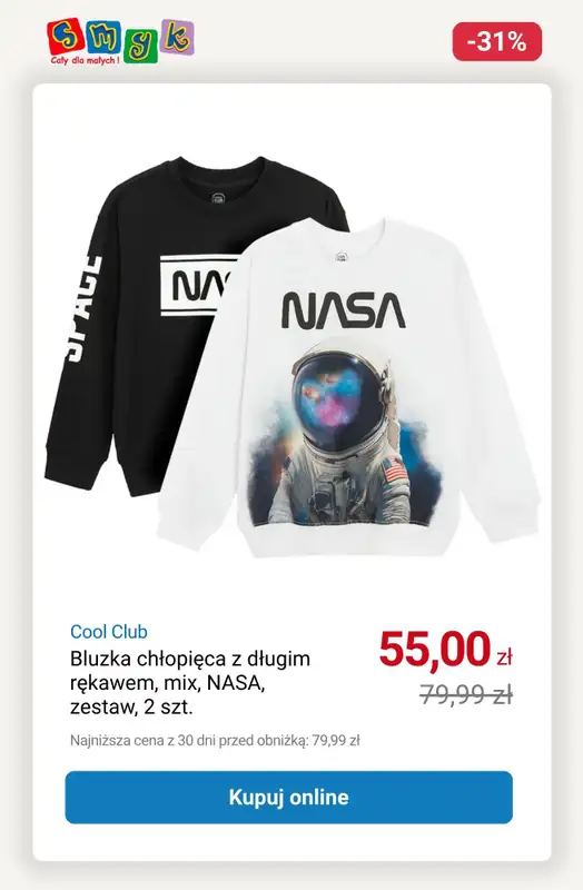 Smyk - gazetka promocyjna Jesienna wyprzedaż do -50% od wtorku 21.10  - strona 5