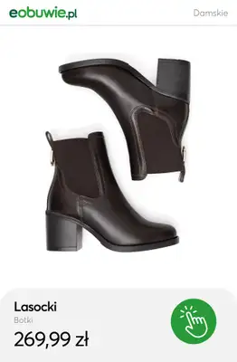 eobuwie.pl - gazetka promocyjna Botki skórzane dla niej – już od 174,99 zł od wtorku 21.10  - strona 11