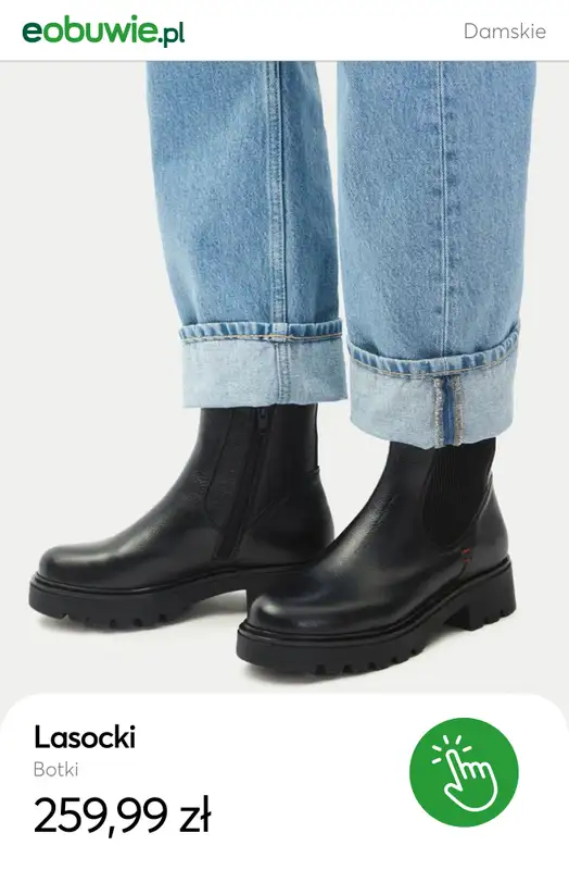 eobuwie.pl - gazetka promocyjna Botki skórzane dla niej – już od 174,99 zł od wtorku 21.10  - strona 4