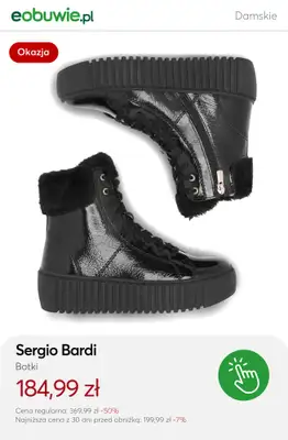 eobuwie.pl - gazetka promocyjna Botki skórzane dla niej – już od 174,99 zł od wtorku 21.10  - strona 3