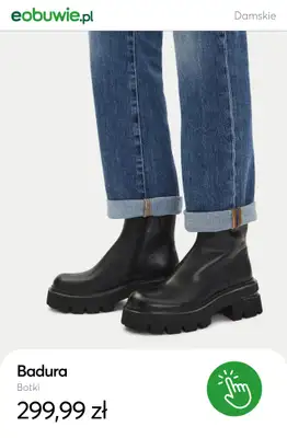 eobuwie.pl - gazetka promocyjna Botki skórzane dla niej – już od 174,99 zł od wtorku 21.10  - strona 8