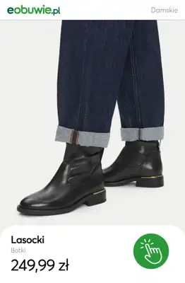 eobuwie.pl - gazetka promocyjna Botki skórzane dla niej – już od 174,99 zł od wtorku 21.10  - strona 12