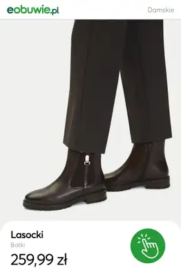 eobuwie.pl - gazetka promocyjna Botki skórzane dla niej – już od 174,99 zł od wtorku 21.10  - strona 6