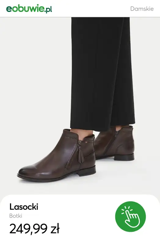 eobuwie.pl - gazetka promocyjna Botki skórzane dla niej – już od 174,99 zł od wtorku 21.10  - strona 10