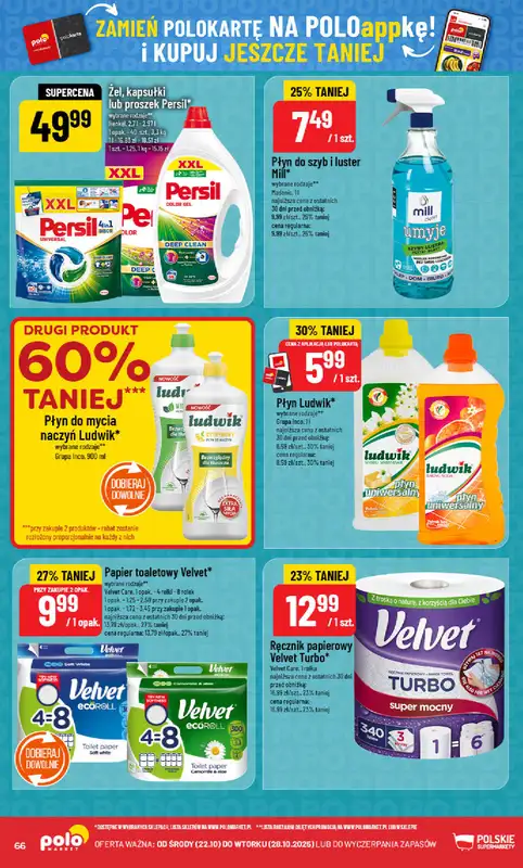 POLOmarket - gazetka promocyjna Gazetka od środy 22.10 do wtorku 28.10 - strona 66