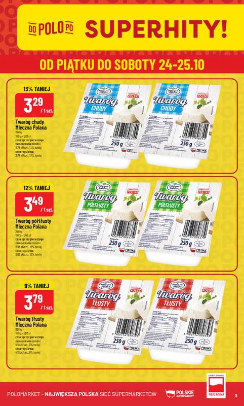POLOmarket - gazetka promocyjna Gazetka od środy 22.10 do wtorku 28.10 - strona 3