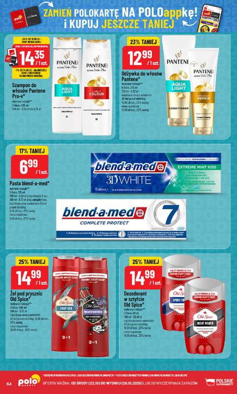 POLOmarket - gazetka promocyjna Gazetka od środy 22.10 do wtorku 28.10 - strona 64