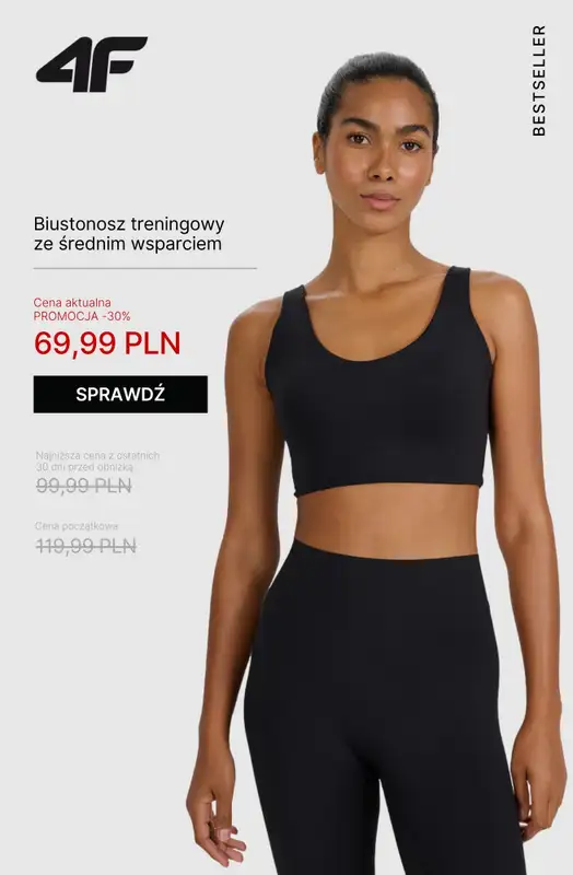 4F - gazetka promocyjna Ubrania na fitness i trening dla niej – od 39,99 zł   - strona 2