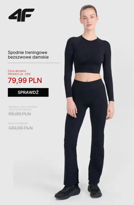 4F - gazetka promocyjna Ubrania na fitness i trening dla niej – od 39,99 zł   - strona 3