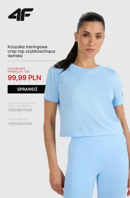4F - gazetka promocyjna Ubrania na fitness i trening dla niej – od 39,99 zł od wtorku 21.10  - strona 10