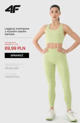 4F - gazetka promocyjna Ubrania na fitness i trening dla niej – od 39,99 zł od wtorku 21.10  - strona 5