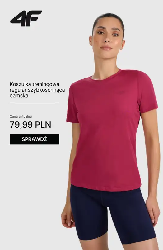 4F - gazetka promocyjna Ubrania na fitness i trening dla niej – od 39,99 zł od wtorku 21.10  - strona 6